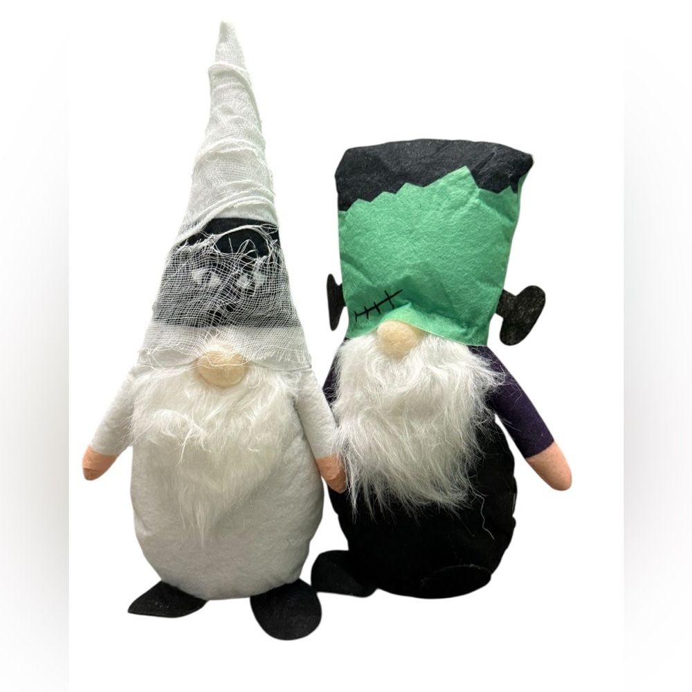 Halloween Gnome Decor‎ Set Frankenstein & Mummy Spooky Fall Home Accents 👻